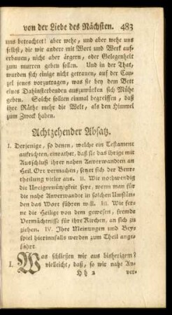 Achtzehender Absatz