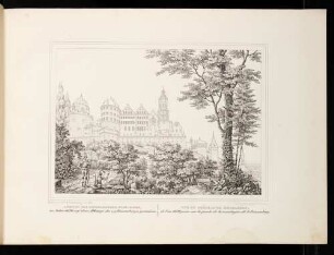 Heidelberger Schloss von Osten im Jahr 1620