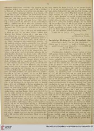 6: Auswärtige Beziehungen der Reichsstadt Ulm : Gratulation derselben an den Kurfürsten Georg von Hannover bei dessen Erhebung auf den großbritannischen Königshron i. J. 1714 und dessen Antwort