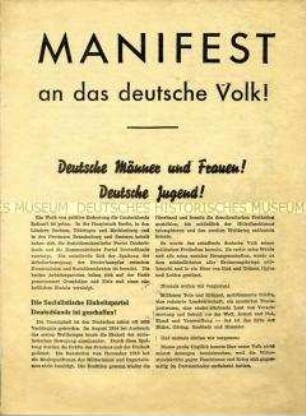 Programmatisches Dokument der SED vom Vereinigungsparteitag