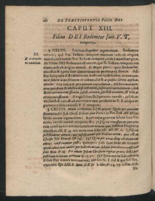 Caput XIII. Filius Dei Redemtor fuit V. T. tempore
