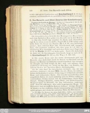 C. Von Marseille nach Athen (Smyrna oder Konstantinopel).