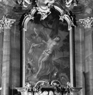 Altarblatt mit dem Martyrium des heiligen Sebastian