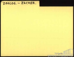 ZOOLOG.-ZUCKERW.