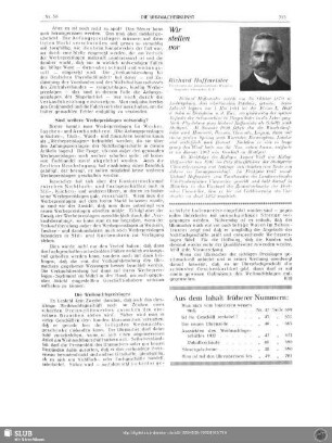 Wir stellen vor : Richard Hoffmeister