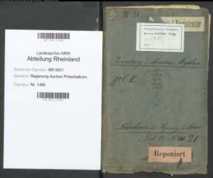 Etats für die Verwaltung der direkten Abgaben. Bd. 1