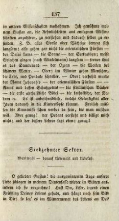 Siebzehnter Sektor