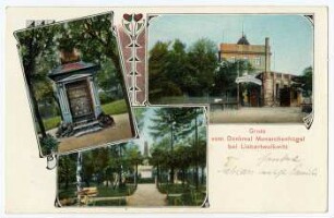 Gruss vom Denkmal Monarchenhügel bei Liebertwolkwitz