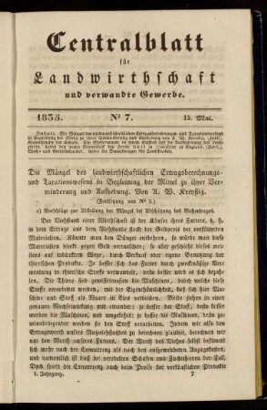 1835. No. 7. 15. Mai