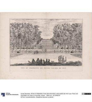 VEVE ET PERSPECTIVE DES PETITES CASCADES DE VAVX aus: Plan und Ansichten von Vaux Le Vicomte. [meist bez:] Israel Siluestre delineauit et sculpsit ...