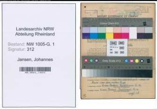 Entnazifizierung Johannes Jansen , geb. 08.10.1903 (Landwirt)