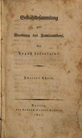 Gemähldesammlung zur Veredlung des Familienlebens, 2