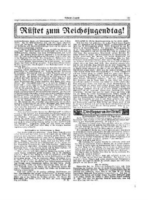Rüstet zum Reichsjugendtag