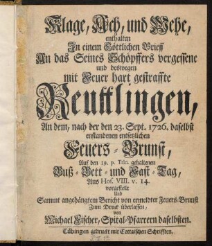 1-43, Klage, Ach und Wehe