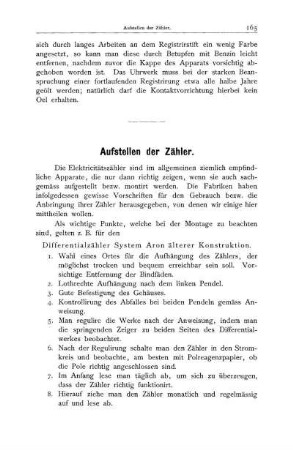 Aufstellen der Zähler