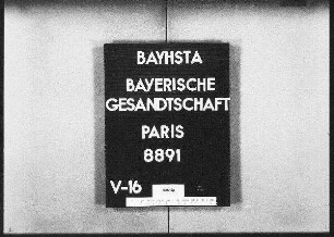 Stark, Andreas, von Allersheim, Schneider in Paris, Gesuch des Schusters Georg Segeritz in Allersheim