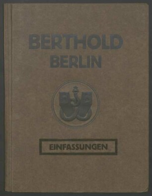 Einfassungen - Auszug aus der Register-Probe der H. Berthold AG