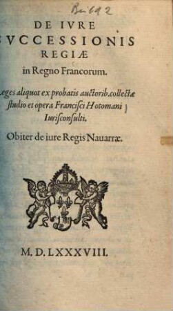 De Ivre Svccessionis Regiae in Regno Francorum