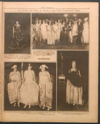 Los bailes del Club de Flores y del Club Ferrocarril Oeste [Fotografías]