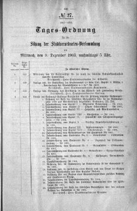 Tages-Ordnung, 09. Dezember 1903