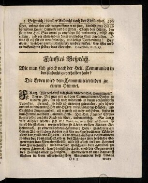 293-311, Fünfftes Gespräch.