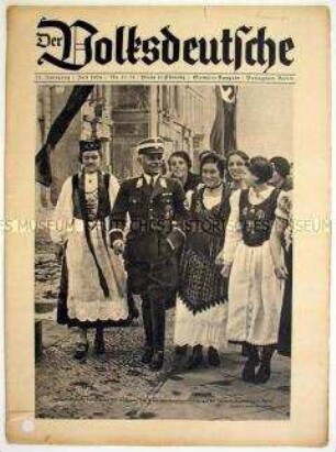 Halbmonatszeitschrift "Der Volksdeutsche" u.a. zu den bevorstehenden XI. Olympischen Sommerspielen