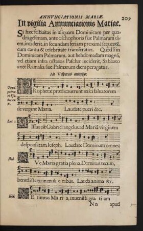 In vigilia Annunciationis Mariae.