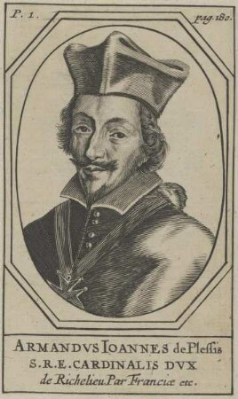 Bildnis von Armandvs Ioannes de Plessis, Kardinal Richelieu