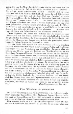 Vom Elternbund am Johanneum