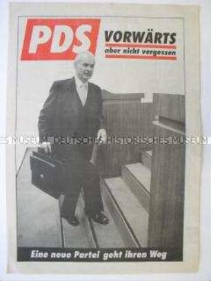 Sonderdruck der PDS zur Volkskammerwahl 1990