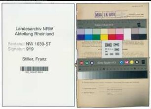 Entnazifizierung Franz Stiller , geb. 22.05.1896 (Transportunternehmer)