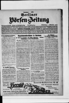 Berliner Börsen-Zeitung, Morgenausgabe