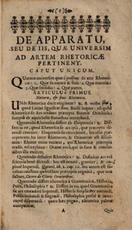 Fons Eloquentiae Studiosae Juventuti Patens Sive Explanatio Rhetoricae, Accommodata Candidatis Rhetoricae