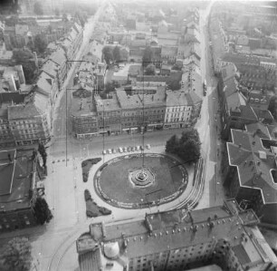 Postplatz in Görlitz : Blickrichtung Südwesten