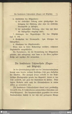 Die kombinierte Lichtmethode