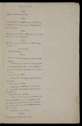 Sommersemester 1851.