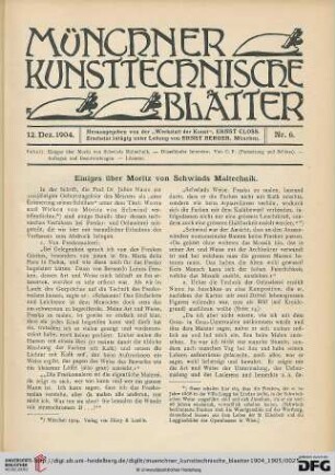 1: Einiges über Moritz von Schwinds Maltechnik