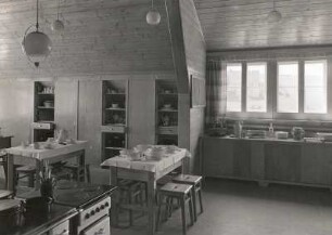 Nassau/Erzgebirge. Schule (1938). Lehrküche im Dachgeschoss