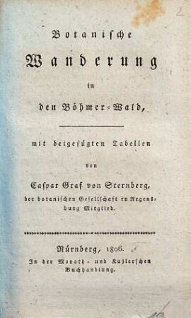 Botanische Wanderung in den Böhmer-Wald