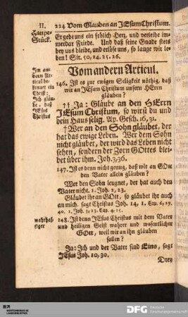 Vom andern Articul