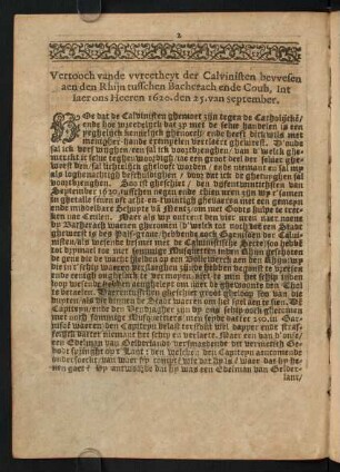 2-8, Vertooch Vande wreetheyt der Calvinisten ...