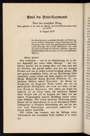 260-285, Emil du Bois-Raymond [...] 1870.