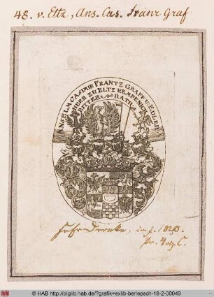 Wappen des Anselm Kasimir Franz von Eltz
