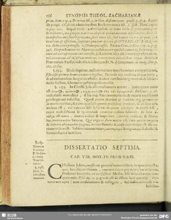 Dissertatio Septima
