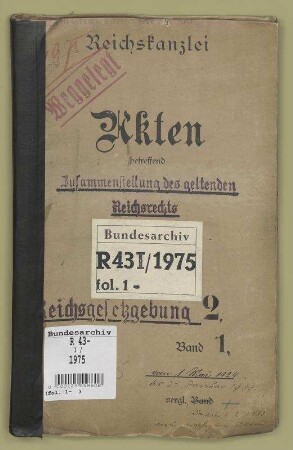 Zusammenstellung des geltenden Reichsrechts