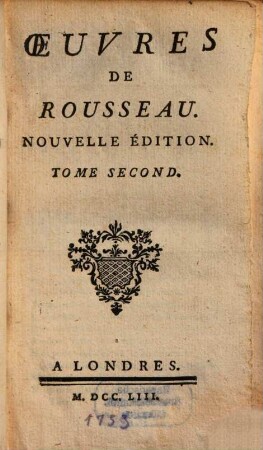 Oeuvres De Rousseau. 2