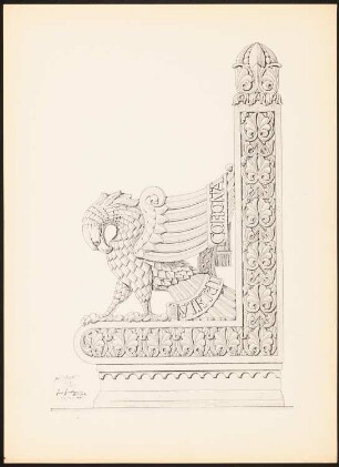Bank: Seitenansicht (aus: Drucke von Seminararbeiten der Königlich Technischen Hochschule Berlin, Bd. II)