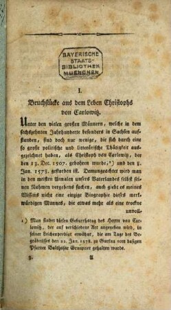 Neues Museum für die sächsische Geschichte, Litteratur und Staatskunde. 2. 1801