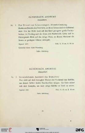 Gemälde moderner Meister (Nr. 1-56)