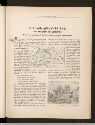 VIII. Stellungskämpfe bei Reims und Übungszeit bei Charleville